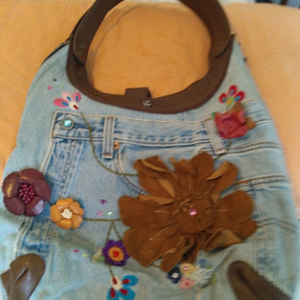 Vintage denim 501xx Levi jean purse